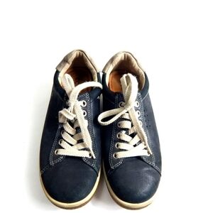 Ecco Chase II Black Leather Sneakers